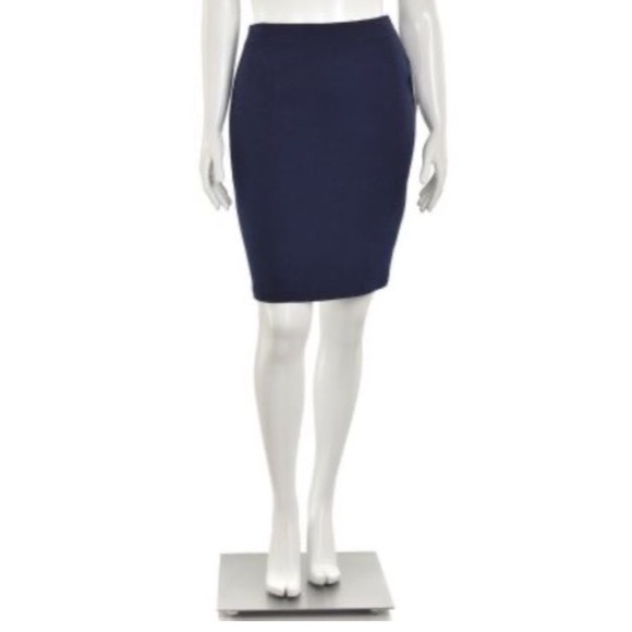 St. John Dresses & Skirts - St. John Collection Blue/Plum/Mauve Knit knee Length Pencil Skirt Size 4